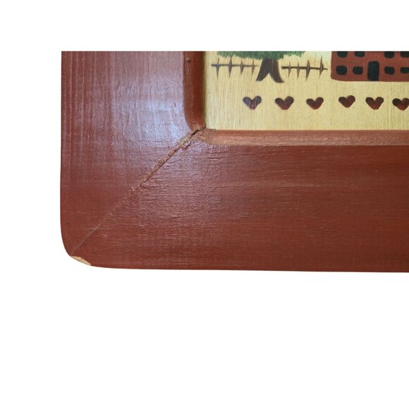 Folk Art Wall Hanging “God Made Us a Family” Religious gift wood Frame Decor - Picture 7 of 10